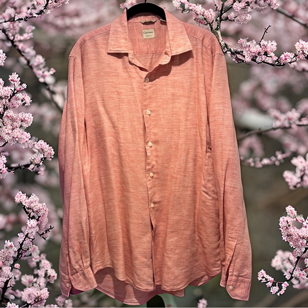 Culturata linen / cotton dress shirt - only very lightly worn. Non-smoking home.